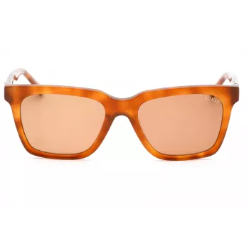 GUESS Gafas de sol para mujer GU00064-56E montura cuadrada habana/marrón 53 mm