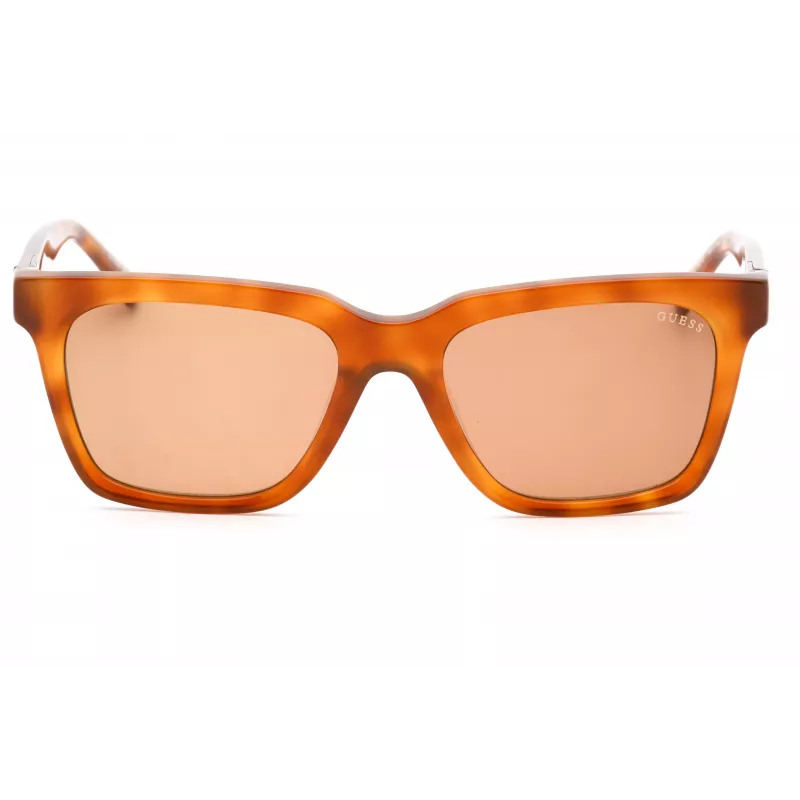 GUESS Gafas de sol para mujer GU00064-56E montura cuadrada habana/marrón 53 mm