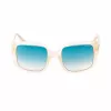GUESS Gafas de sol de mujer GU00097-5325P - montura negra brillante, lentes polarizadas grises degradadas, 53 mm