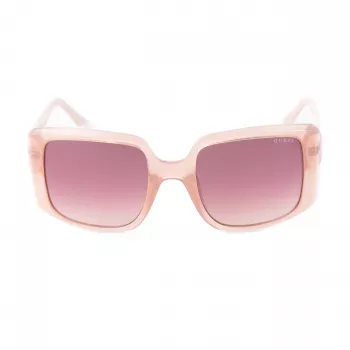 GUESS Gafas de sol para mujer GU00097-5357F Cuadradas Negro brillante Degradado humo 53mm