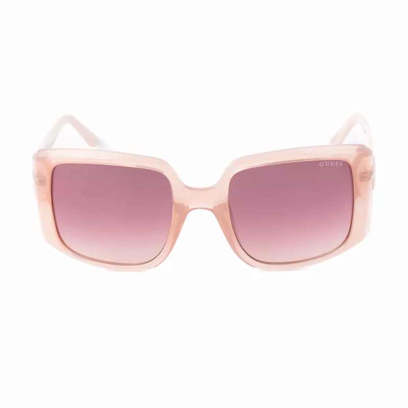 GUESS Gafas de sol para mujer GU00097-5357F Cuadradas Negro brillante Degradado humo 53mm