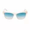GUESS Gafas de sol para mujer GU00098-5525P - Montura angular, lentes polarizadas, protección UV400