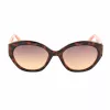 GUESS Gafas de sol de mujer GU00104-5652F Havana acetato montura cuadrada lentes marrones degradadas 56/19/140 mm