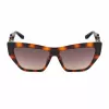 Gafas de sol para mujer GUESS GU00111-5652F - Montura Cat-Eye de acetato dark havana con lentes degradadas marrones 56/14/130 mm