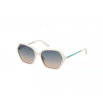 GUESS Gafas de sol de mujer GU00134-5521P cuadradas acetato polarizadas UV400