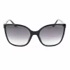 GUESS Gafas de sol mujer GU00144-6001B Oversized cuadradas negro brillante gris degradado UV400
