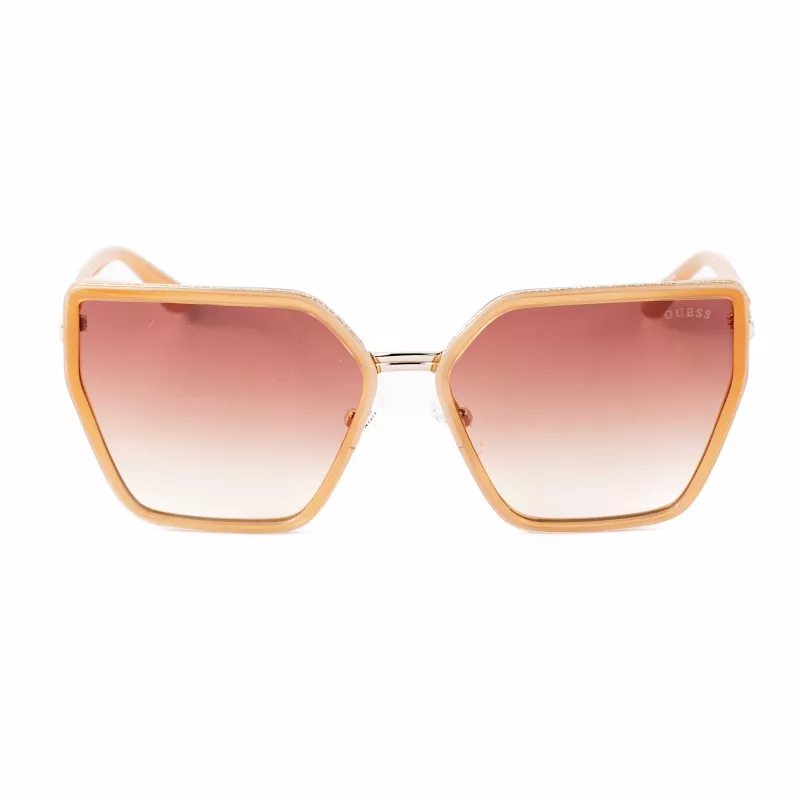 GUESS Gafas de sol mujer GU00146-5957F Oversized cuadradas Havana marrón lente degradada 59mm