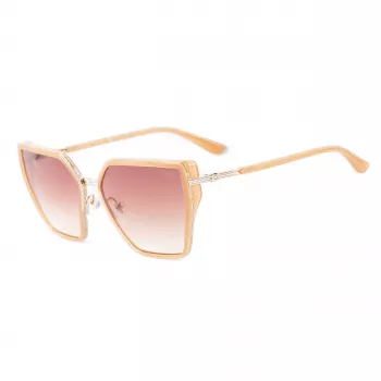 GUESS Gafas de sol mujer GU00146-5957F Oversized cuadradas Havana marrón lente degradada 59mm