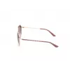 GUESS Gafas de sol mujer GU00148-6058F - Montura negra brillante, lente smoke degradada, 60 mm