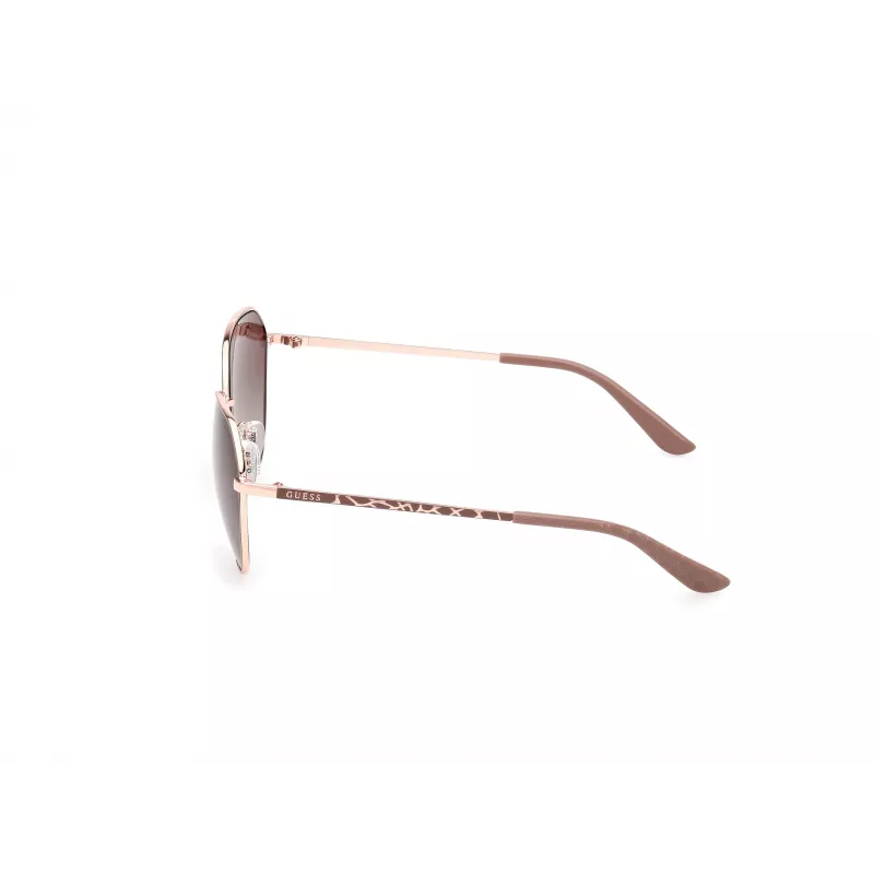 GUESS Gafas de sol mujer GU00148-6058F - Montura negra brillante, lente smoke degradada, 60 mm