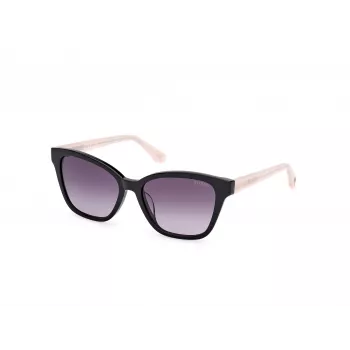 GUESS Gafas de sol de mujer GU00164H5601B - Montura negra, lentes Smoke-Gradient, 56/17/135 mm