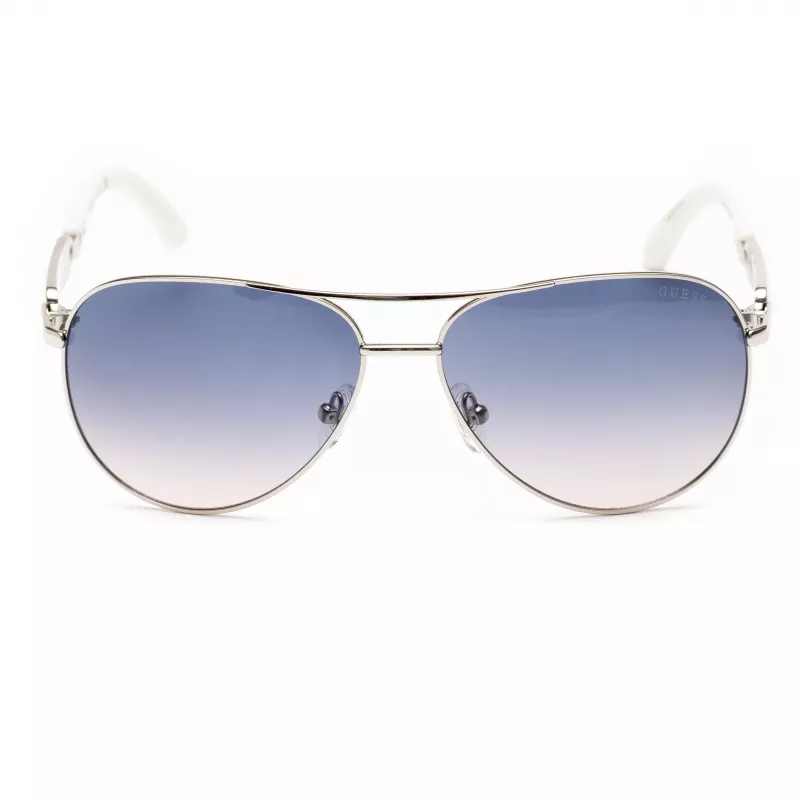 GUESS Gafas de sol para mujer GU7295-6010W Montura butterfly marrón 60mm