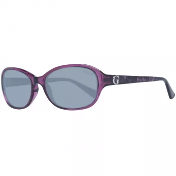 GUESS Gafas de sol para mujer GU7356PUR-357 violeta brillante mariposa/ojo de gato 57 mm