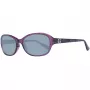 GUESS Gafas de sol para mujer GU7356PUR-357 violeta brillante mariposa/ojo de gato 57 mm