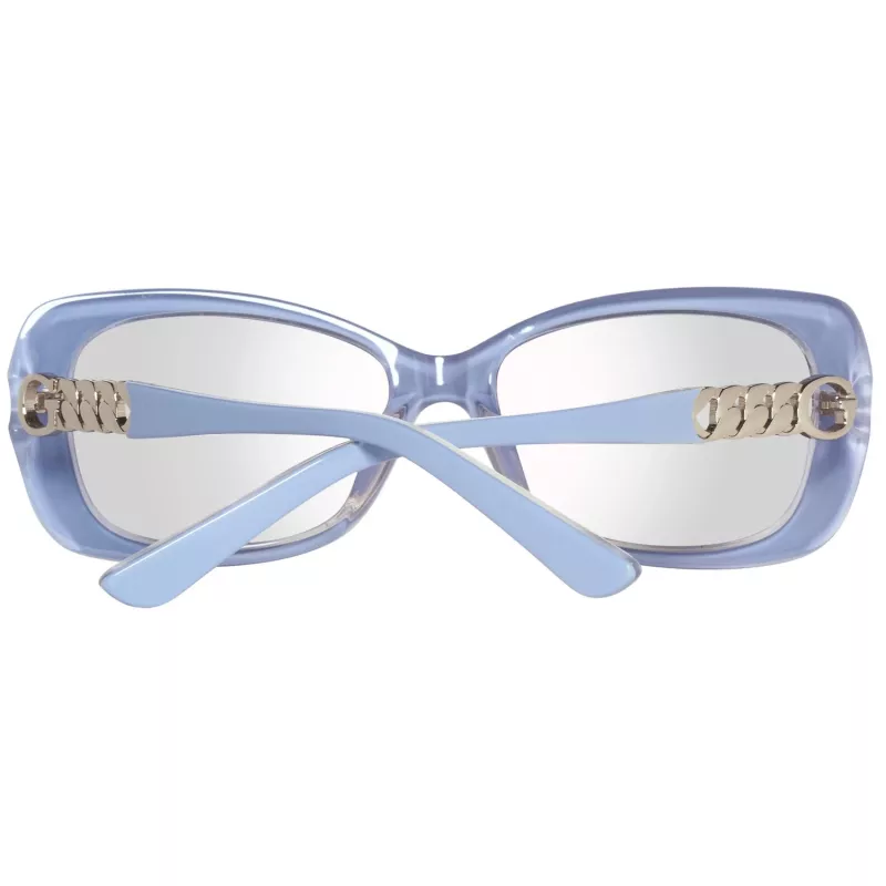 GUESS Gafas de sol de mujer GU7453-5690C Butterfly/Cat Eye Shiny Black Frame Smoke Gradient Lens 56/17/135 mm