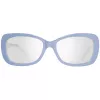 GUESS Gafas de sol de mujer GU7453-5690C Butterfly/Cat Eye Shiny Black Frame Smoke Gradient Lens 56/17/135 mm