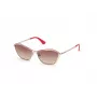 Gafas de sol de mujer GUESS GU7639-28F montura dorada mariposa/cat-eye lentes marrones degradadas UV400