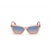 GUESS Gafas de sol de mujer GU7774-5574W Marrón Havana montura cuadrada 55mm