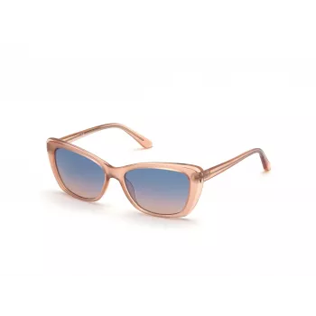 GUESS Gafas de sol de mujer GU7774-5574W Marrón Havana montura cuadrada 55mm