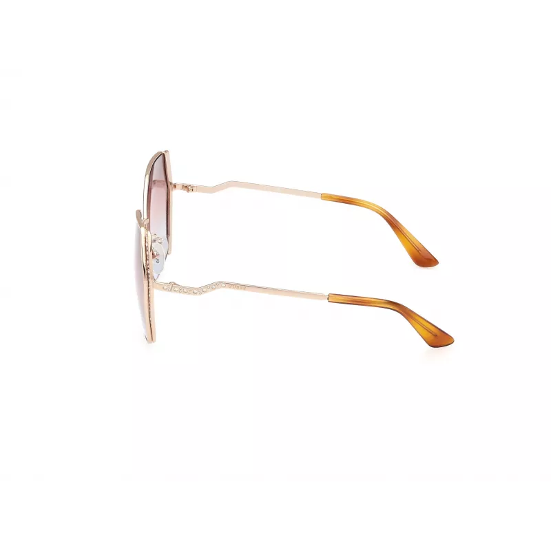 Gafas de sol para mujer GUESS GU7843S6133F - Havana montura completa cuadrada, lentes degradadas marrones, 61/18/135 mm