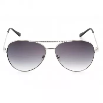 Gafas de sol de mujer GUESS GF0399-01B montura de plástico negra lentes de policarbonato grises 62 mm