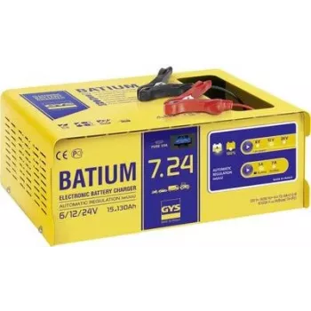 GYS BATIUM 7-24 6/12/24V cargador de baterías inteligente 15-130Ah, 11/3-7A, 210W 024502