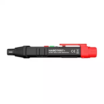HABOTEST HT60 detector de fugas de gas con sonda flexible, pantalla LCD, alarma acústica y visual