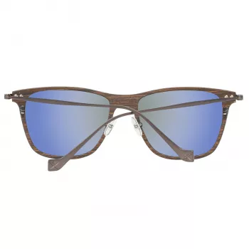 Hackett London HSB86311255 Gafas de sol para hombre - Montura negra brillante, lentes grises, 55 mm