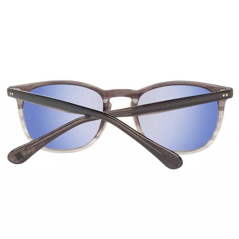 Hackett Man HSB83800152 Gafas de sol rectangulares de acetato negro/gris 52/20/145 mm