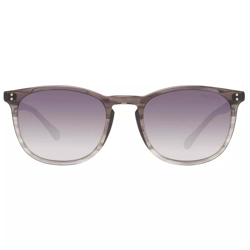 Hackett Man HSB83800152 Gafas de sol rectangulares de acetato negro/gris 52/20/145 mm