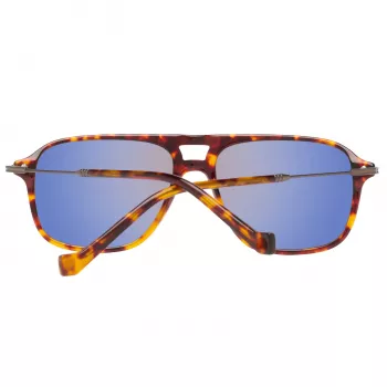 HACKETT MAN GAFAS DE SOL HSB86512756 - Montura rectangular de acetato Havana con lentes degradadas marrones - 56/16/140 mm
