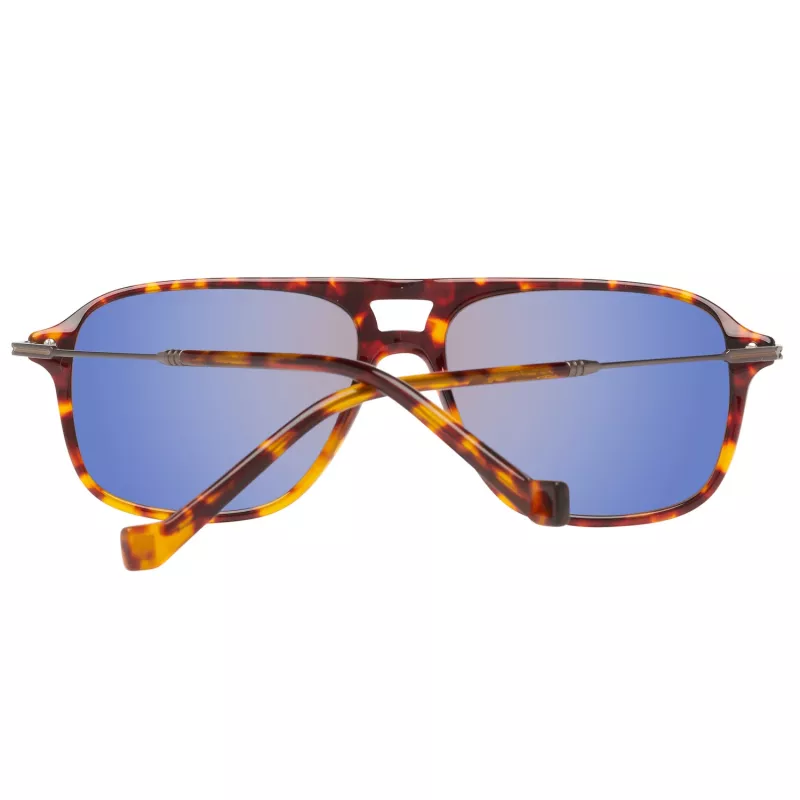 HACKETT MAN GAFAS DE SOL HSB86512756 - Montura rectangular de acetato Havana con lentes degradadas marrones - 56/16/140 mm