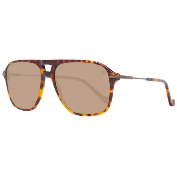HACKETT MAN GAFAS DE SOL HSB86512756 - Montura rectangular de acetato Havana con lentes degradadas marrones - 56/16/140 mm