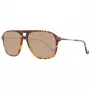 HACKETT MAN GAFAS DE SOL HSB86512756 - Montura rectangular de acetato Havana con lentes degradadas marrones - 56/16/140 mm