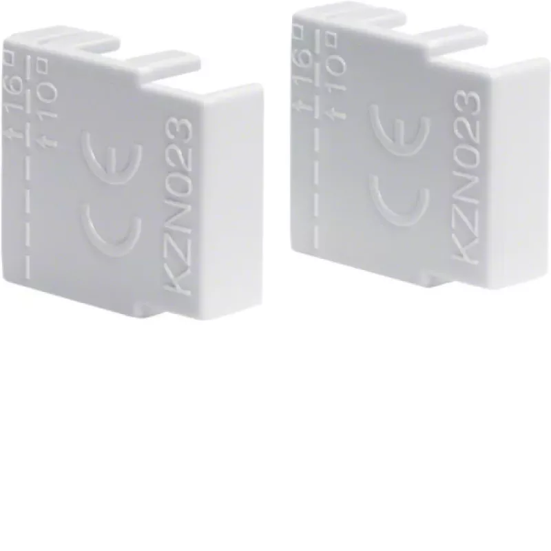 Hager Tapa terminal bipolar+triipolar KZN023 para barra colectora