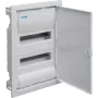 HAGER cuadro de distribución empotrable con puerta metálica, 2 filas, 26 módulos, blanco (RAL 9003)