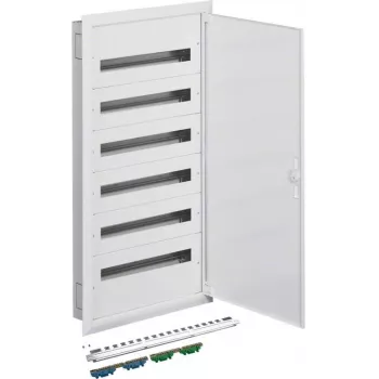 HAGER FW624FT Cuadro de distribución empotrado con bornes PE/N 6R/144M (6x24) IP40