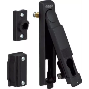 Hager FZ535N Manilla giratoria universal, negra