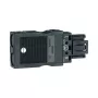 Hager G4713 conector de salida de 3 polos con bornes de conexión Wago, 1,5-2,5 mm², 400V, negro