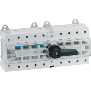 HAGER HI405R conmutador manual de 4 polos 100A I-0-II carril DIN