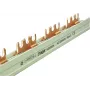 Hager KDN363A Peine de fases tripolar, conexión de horquilla, 10 mm², 63 A, 12 módulos