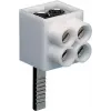 Hager KF82A Borne de conexión unipolar, conexión de espiga, 2x16 mm², gris