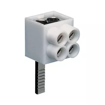 Hager KF82A Borne de conexión unipolar, conexión de espiga, 2x16 mm², gris