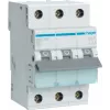 Hager MBN320 Interruptor automático magnetotérmico tripolar 20 A curva B, 6 kA, 3 módulos