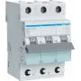 Hager MCS340 Interruptor automático de 40A 3 polos con curva C, 6kA, 3 módulos