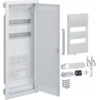 HAGER Caja híbrida de plástico PT 24M 2x placa de montaje IP40 865x335x90 puerta perforada Volta.Hybrid