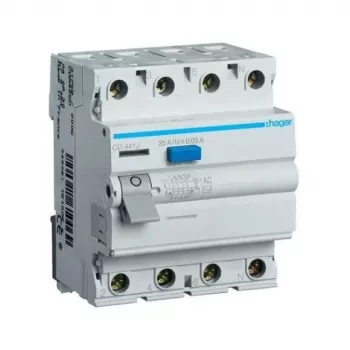 Relé de protección diferencial HAGER 4P 25A 30mA CD426J