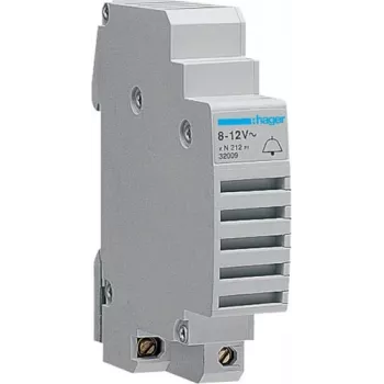 Hager SU212 Timbre para carril DIN 8-12V AC 0,33A 1 módulo
