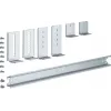 Hager universN Carril DIN de 2 campos UZ02B3, acero, 35mm de ancho, 15mm de alto, DIN EN 60715