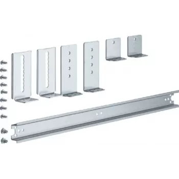 Hager universN Carril DIN de 2 campos UZ02B3, acero, 35mm de ancho, 15mm de alto, DIN EN 60715